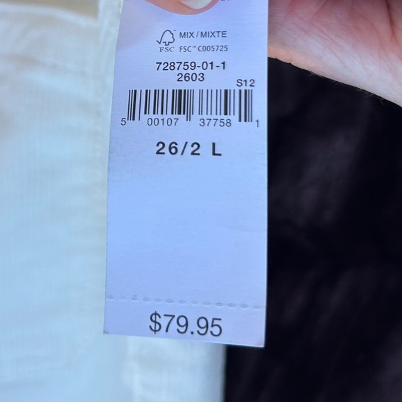 NWT GAP Flare High Rise corduroy pants 26L - Picture 10 of 14